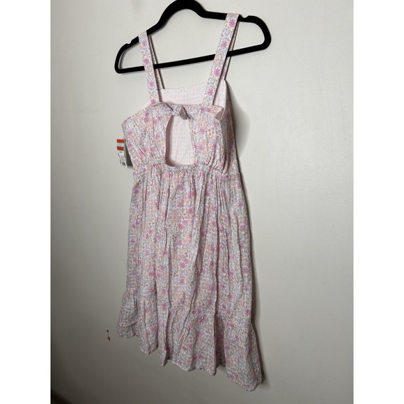 Cat & Jack Girls' Floral Tie-Back Sleeveless Multicolored Dress Size XXL 18 NEW - Picture 6 of 8